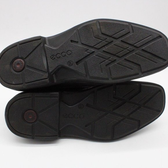 ECCO Seattle Oxfords Shoes Men Black Leather Lace Up Bike Toe Genuine Leather 46 - Picture 8 of 10